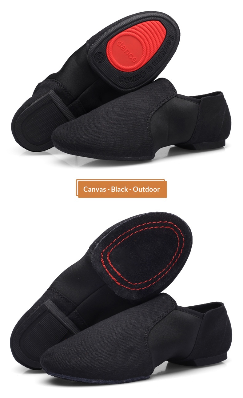 Damen Tanzschuhe Mit Elastischem Stoff Und Weicher Sohle Für Jazz_voghion.com