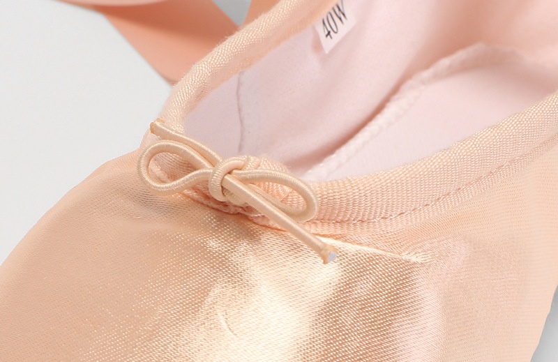 Flickor balettskor i satin med snörning pointe_voghion.com