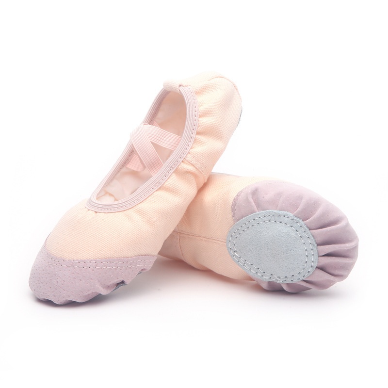 Dance Shoes For Children Girls Soft Sole Practice Kitten Claw No-Tie Boys Chinese Ballet Leather Toe Dance Shoes_voghion.com