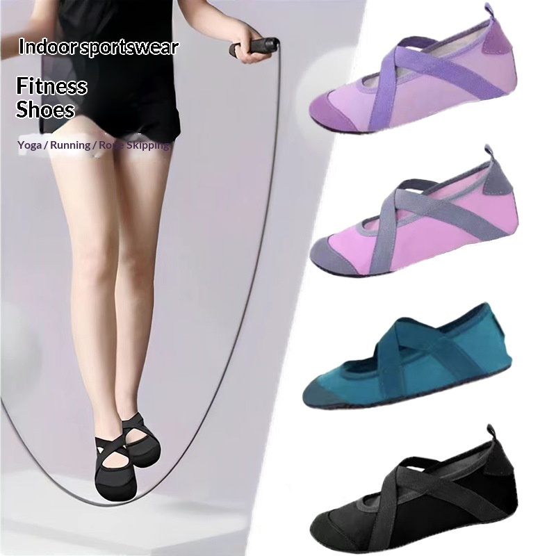 Chaussures de danse, de yoga et de sport pour femmes, antidérapantes, pour la maison, la plage, le Pilates, le ballet, à semelle souple._voghion.com
