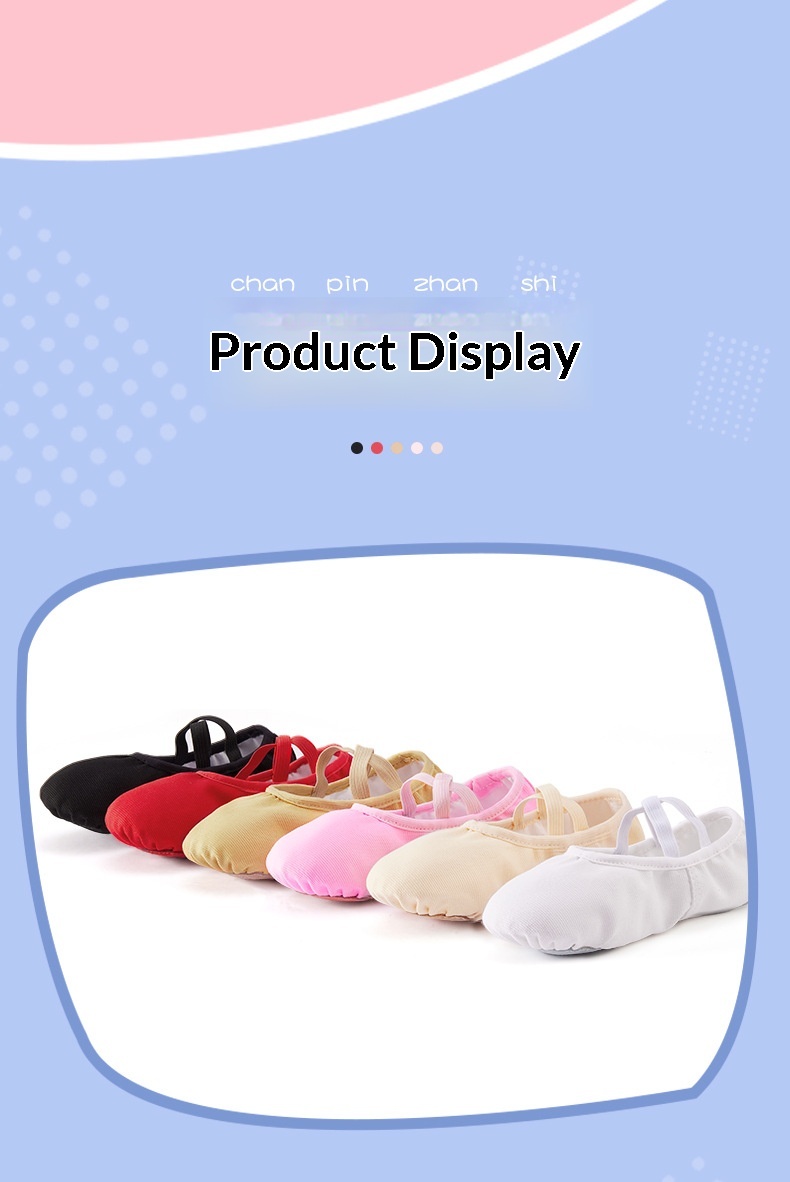 Balletschoenen voor kinderen met zachte zool voor yoga en dans wit_voghion.com