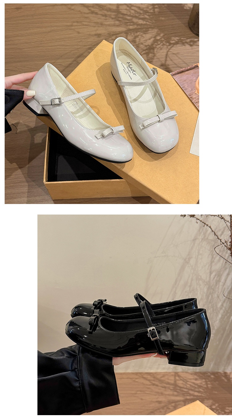 Eleganta mary jane dansskor för dam platta ballerinaskor_voghion.com
