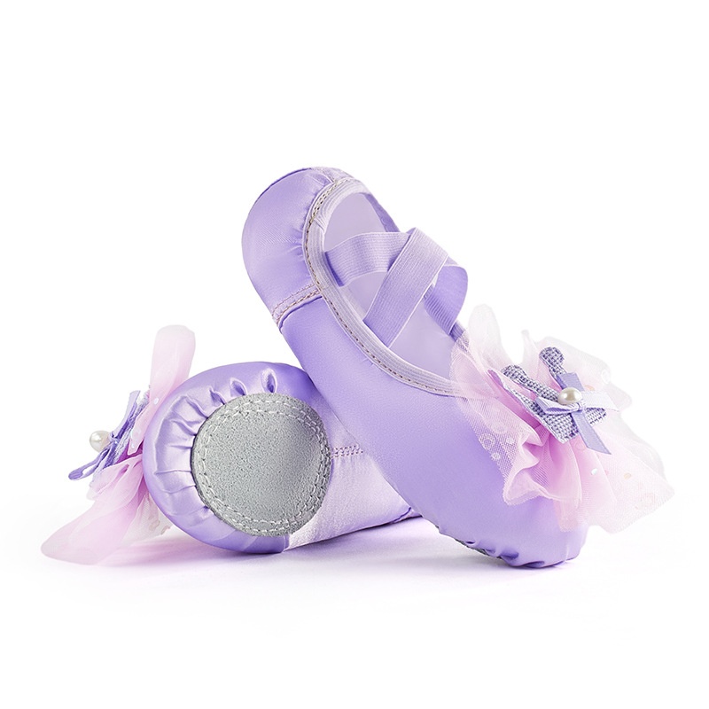 Dance Shoes Dance For Children, Girls' Ballet Shoes With 3D Crown, Chinese Pformance Cat Paw Body Training Dance Shoes,_voghion.com