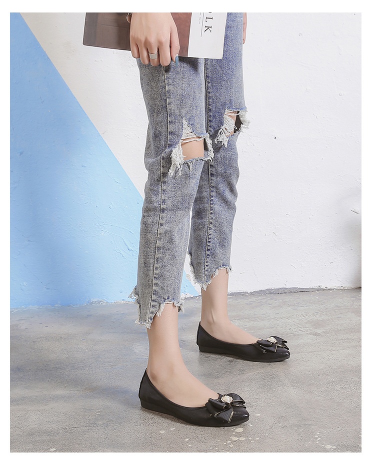 Flache Tanzschuhe Für Damen Mit Perlen Und Weicher Sohle_voghion.com