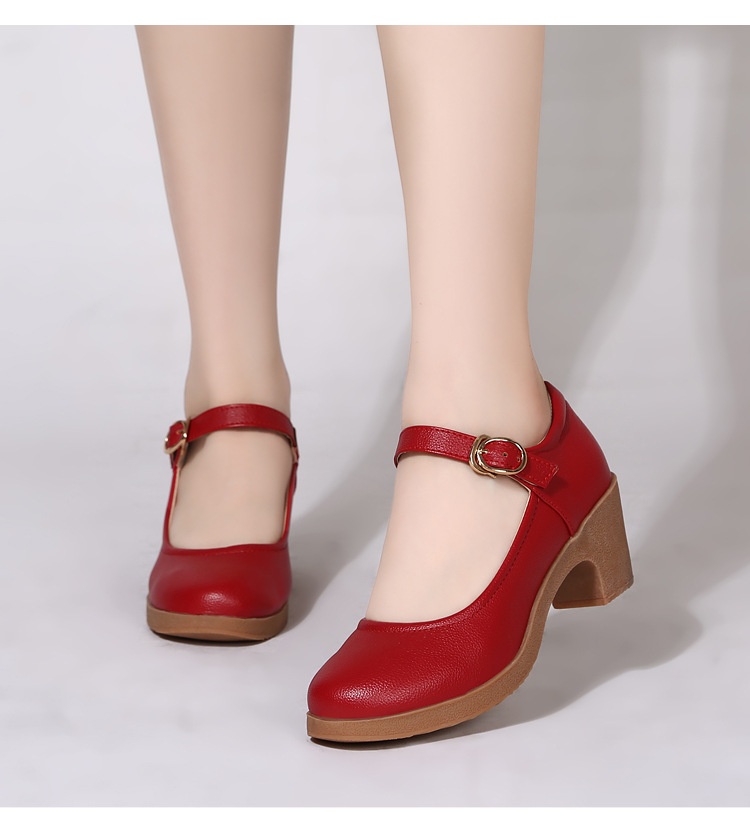 Comfortable Mid-heel Dance Shoes For Women Soft Sole Dancing Footwear_voghion.com