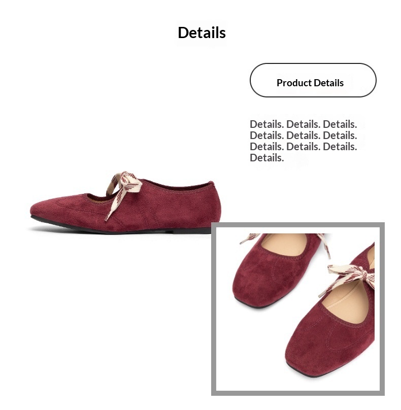 Comfortable Women's Ballet Dance Shoes With Square Toe Design_voghion.com