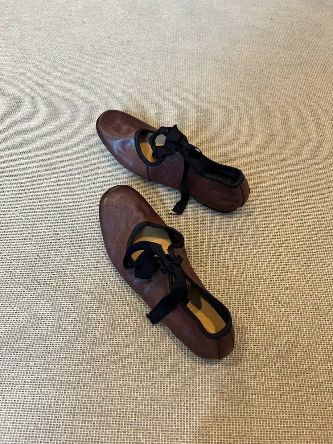 Dansesko til damer retro i fåreskind med snørebånd_voghion.com