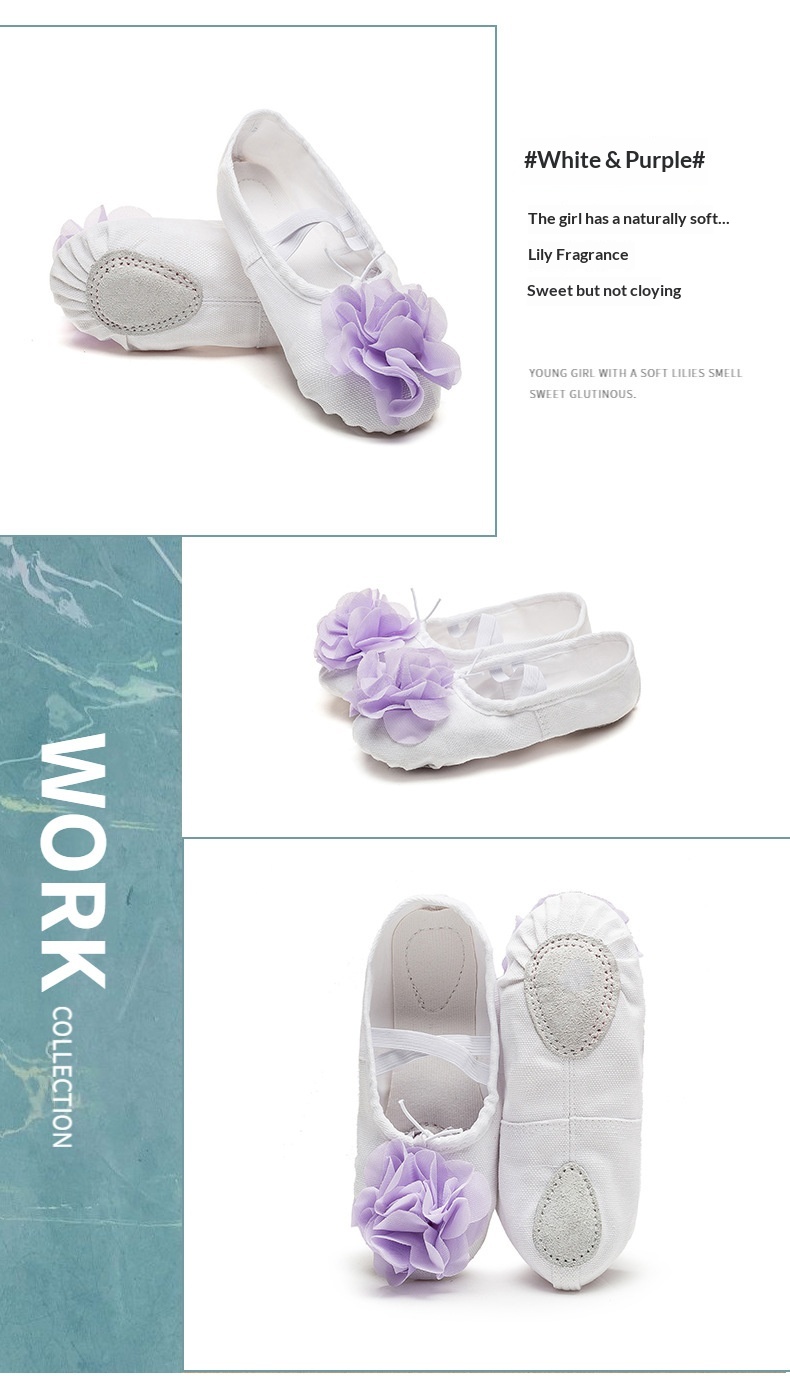 Dance Shoes Ballet Soft Soled Practice Shoes For Adults And Kids_voghion.com