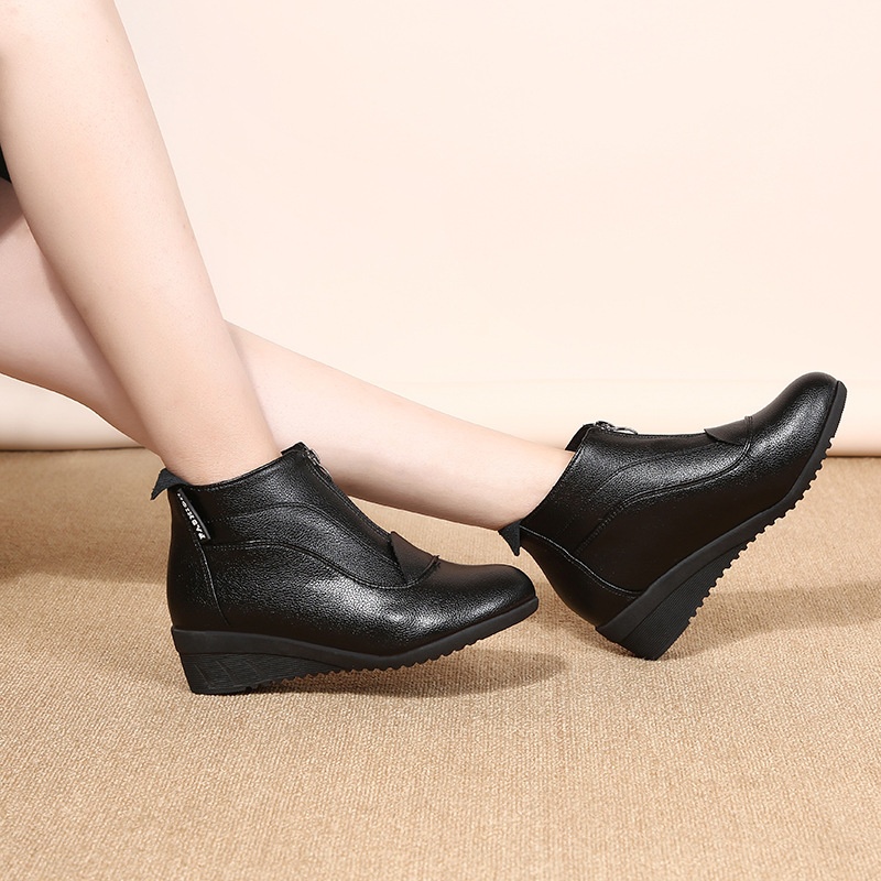 Dance Shoes Cross-border Products: Autumn Winter Square Dance European And American Shoes, Cold-proof Women's Flat Short Boots,_voghion.com