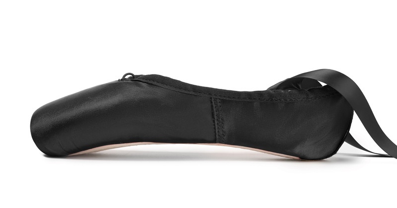 Flickor balettskor i satin med snörning pointe_voghion.com