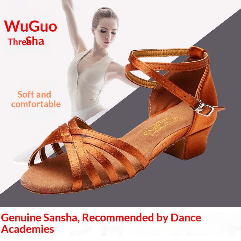 Dance Shoes Sansha Professional Children Latin Baby Dance Soft Sole Dancing Shoes For Girls_voghion.com