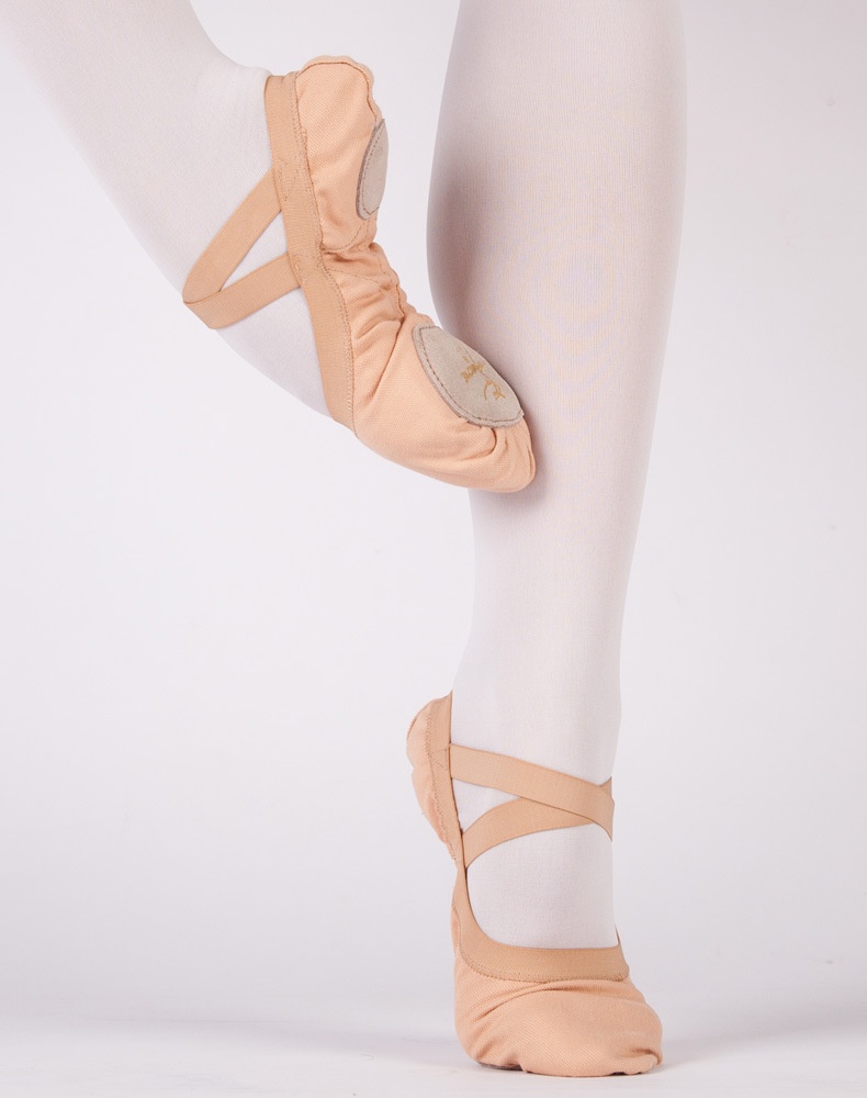 Dance Shoes Red Dance For Adults, Unisex, Cat Paw Canvas, Elastic Opening, Skin-colored, Soft Sole, No-lace-up Practice Ballet Shoes_voghion.com