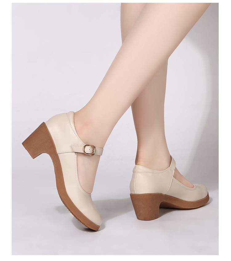 Comfortable Mid-heel Dance Shoes For Women Soft Sole Dancing Footwear_voghion.com