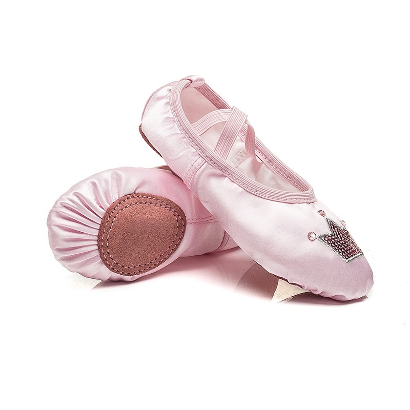 Scarpe da ballo per bambine, scarpe da ballo da principessa con suola morbida a forma di zampa di gatto, scarpette da ballo rosa per neonate_voghion.com