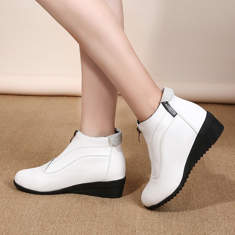 Dance Shoes Cross-border Products: Autumn Winter Square Dance European And American Shoes, Cold-proof Women's Flat Short Boots,_voghion.com