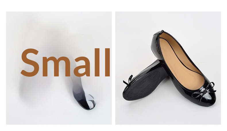 Chaussures de danse ballet en cuir verni avec semelle souple_voghion.com