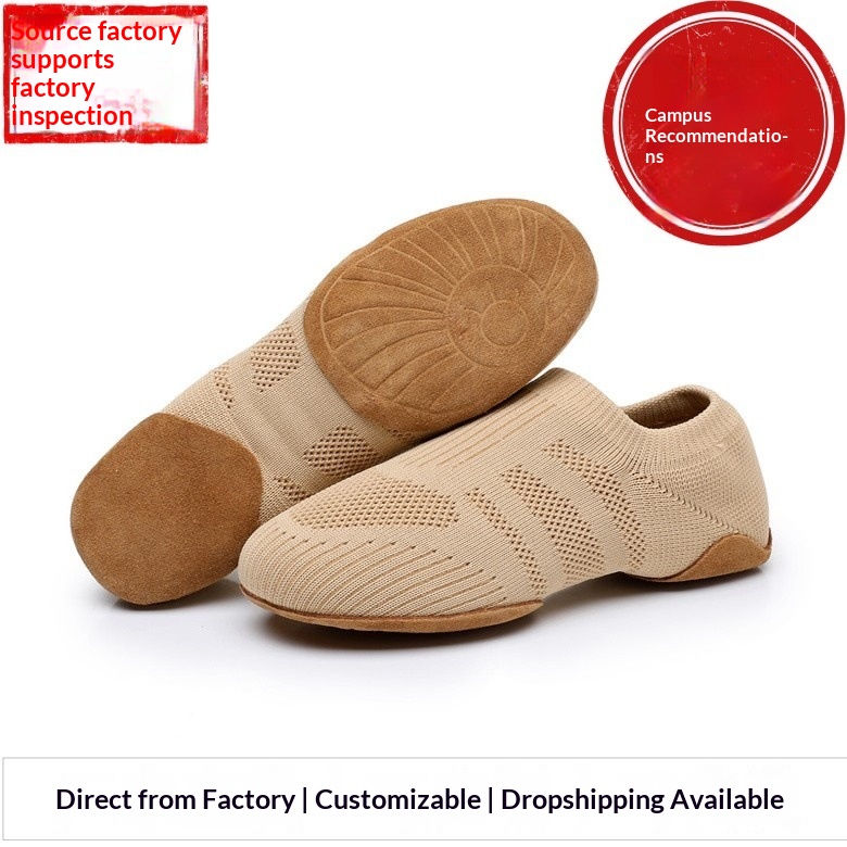 Dance Shoes Cheerleading Chinese Cross-border Jazz Practice Non-slip Breathable Ballet Dance Shoes, Wholesale From Manufacturer_voghion.com