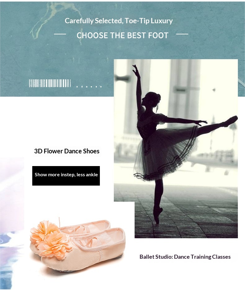 Dance Shoes Ballet Soft Soled Practice Shoes For Adults And Kids_voghion.com