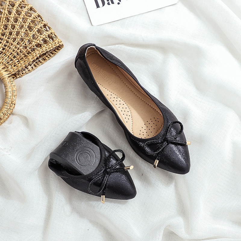 Tanzschuhe für Damen, schwarze flache Canvas-Schuhe für Flugbegleiterinnen, Hotelangestellte, Büro, Sommer, weiche Sohle, flache Öffnung, professionelle Arbeitsschuhe,_voghion.com