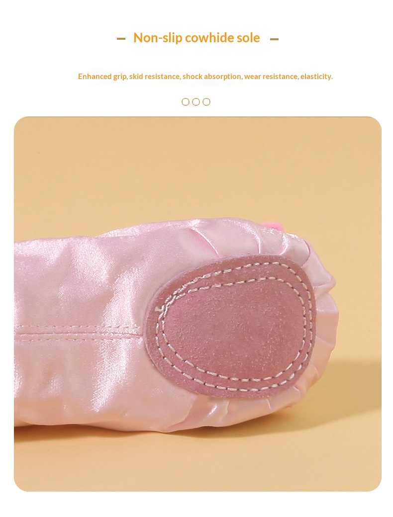 Chaussons de danse classique chinois pour fille semelle souple_voghion.com