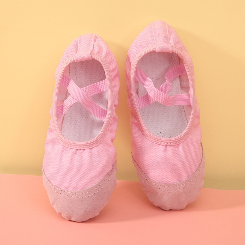 Dance Shoes For Children Girls Soft Sole Practice Kitten Claw No-Tie Boys Chinese Ballet Leather Toe Dance Shoes_voghion.com