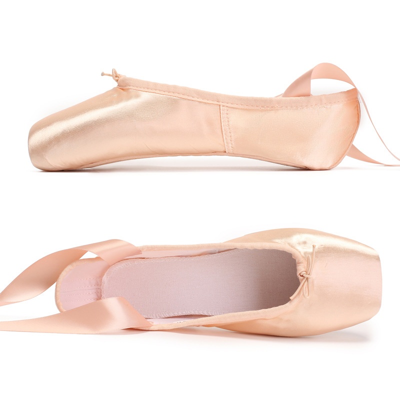 Dance Shoes Ballet Shoes Girls, Satin Lace-up Pointe Flat Practice Children's Dance Shoes, Wholesale For Foreign Trade_voghion.com