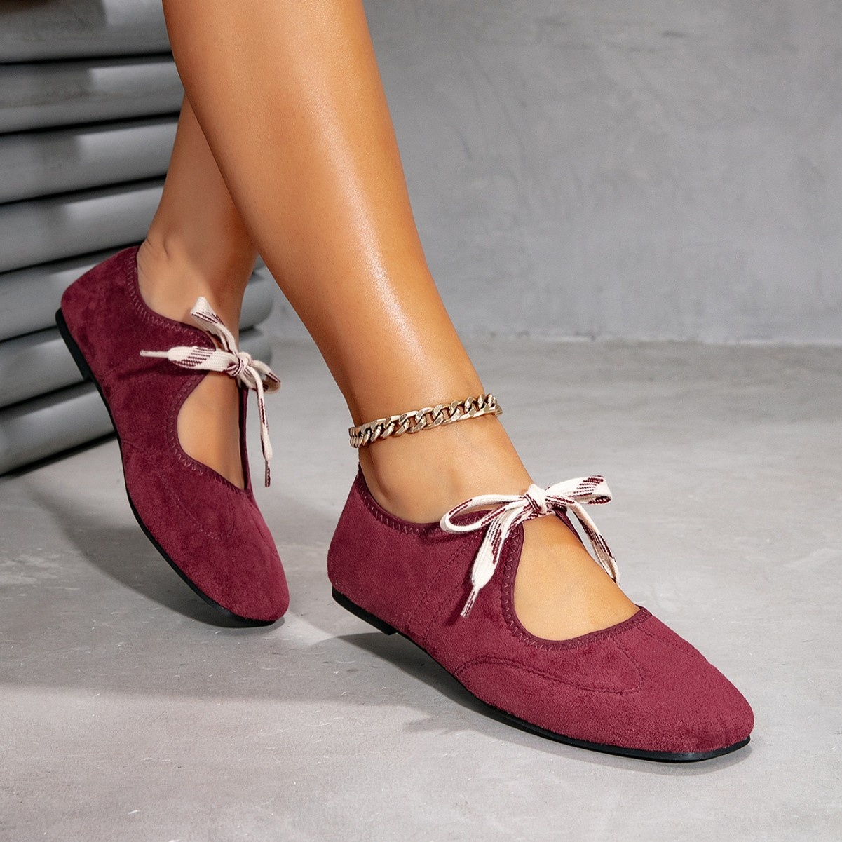 Dance Shoes Women's Foreign Trade Cross-Border Flat Huidong County Daling Fashion Ballet Shoes, Comfortable Square-Toed Flats_voghion.com