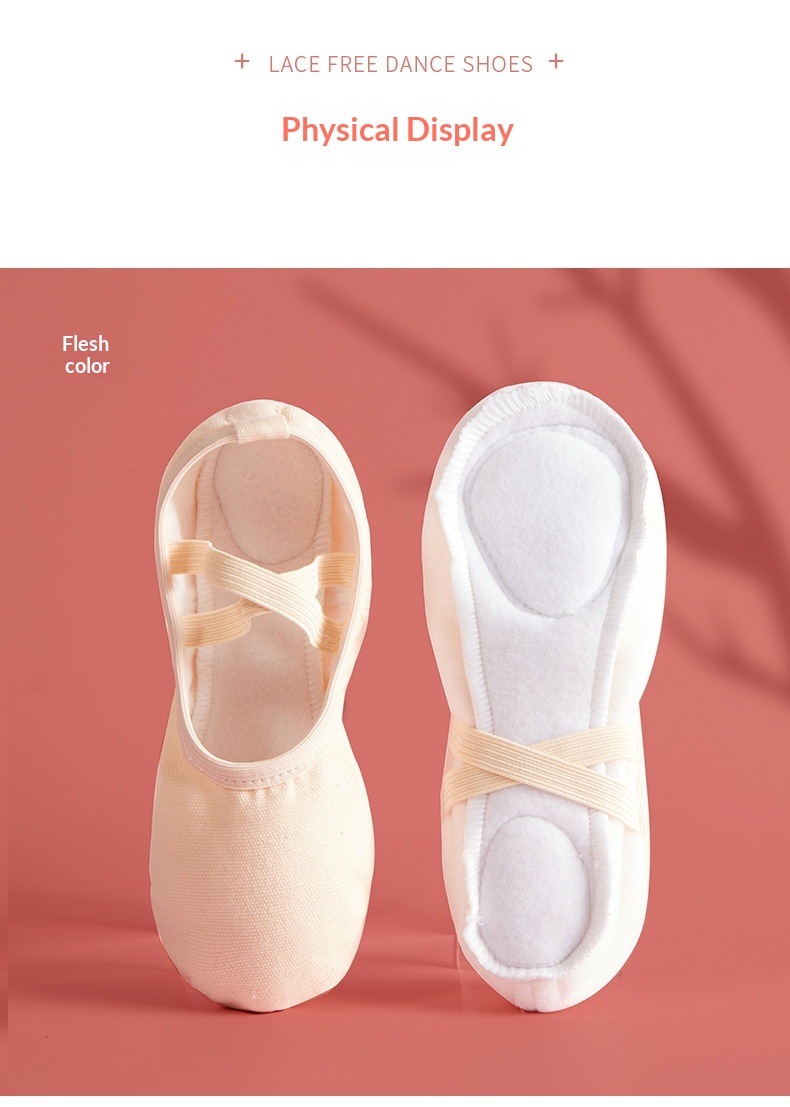 Sapatilhas de ballet para menina forro polar sola macia dança_voghion.com