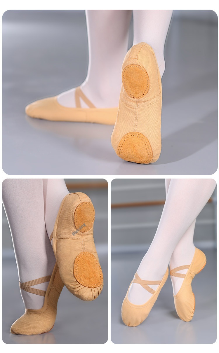 Chaussures de danse pour filles patte de chat rose souples_voghion.com