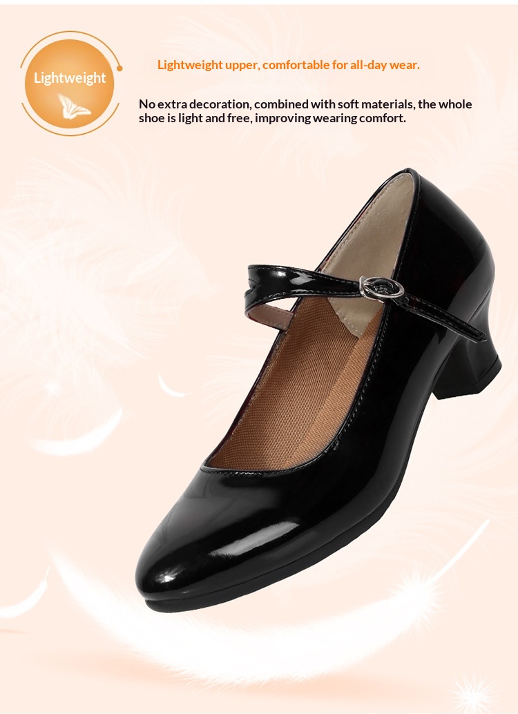 Latijnse dansschoenen voor dames met zachte zool en hak_voghion.com