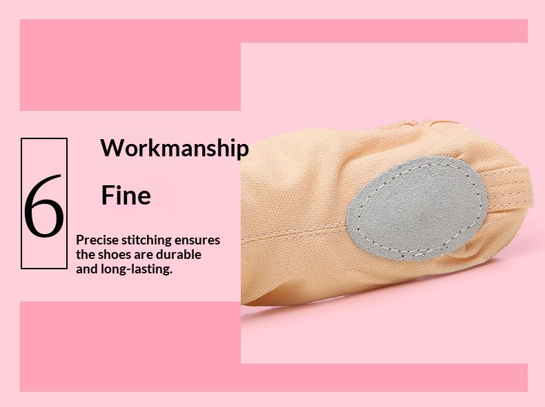 Chaussures de danse professionnelles en cuir à semelle souple_voghion.com