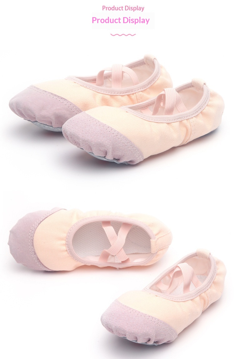Childrens Dance Shoes Soft Sole Leather Ballet Practice Footwear_voghion.com