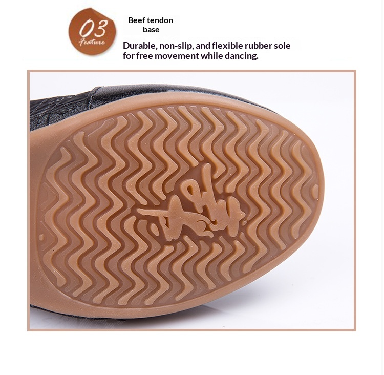 Women's Latin Dance Shoes Mid-heel Soft Sole For Square Dance_voghion.com