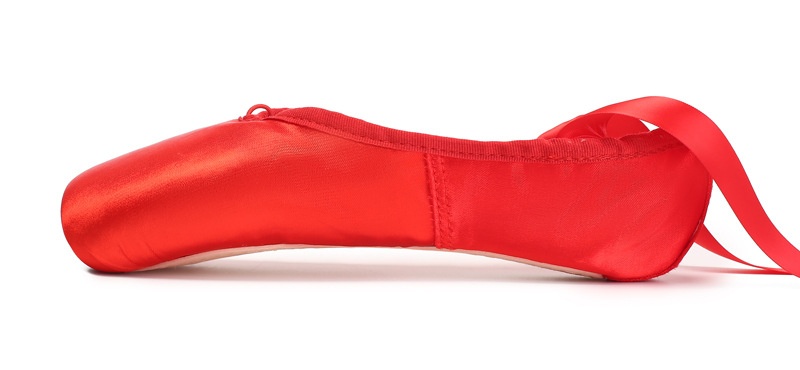 Flickor balettskor i satin med snörning pointe_voghion.com