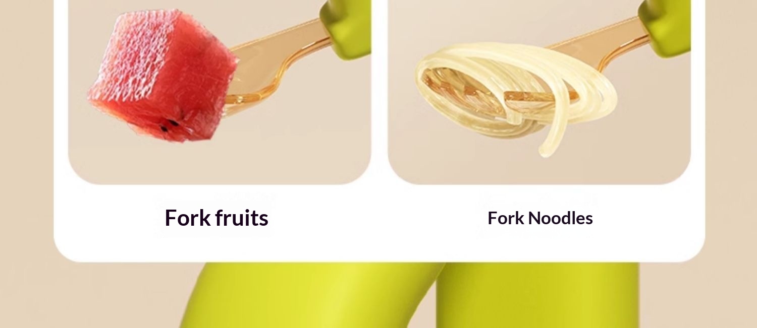 Baby Feeding Utensils Set - Self-feeding Training Fork And Spoon_voghion.com