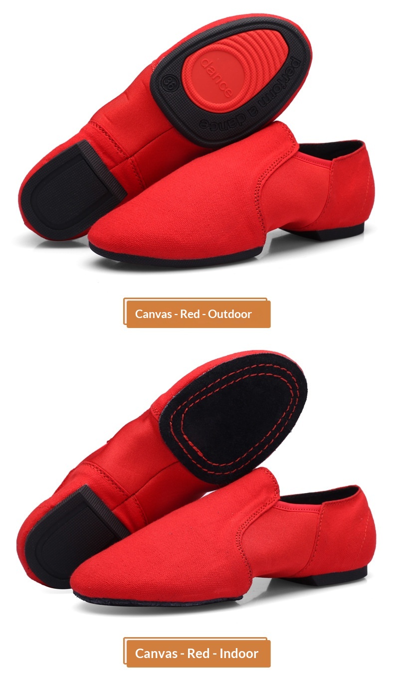 Damen Tanzschuhe Mit Elastischem Stoff Und Weicher Sohle Für Jazz_voghion.com