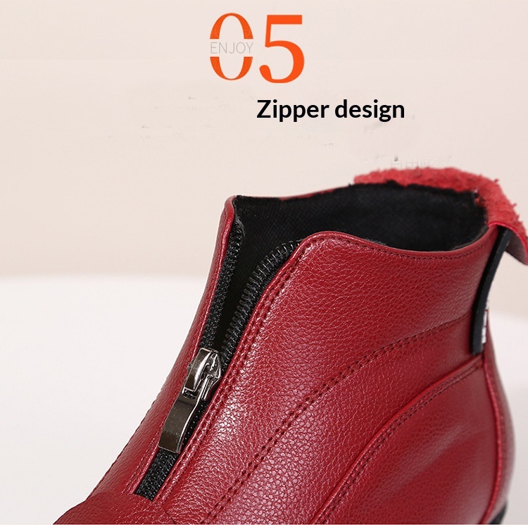 Women's Winter Dance Boots Flat Cold-proof Square Dance Shoes_voghion.com