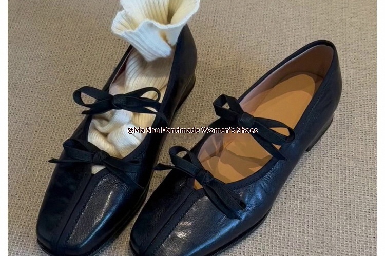 Danzschong Fir Dammen Aus Echtem Schoflieder Am Balletts-stil_voghion.com