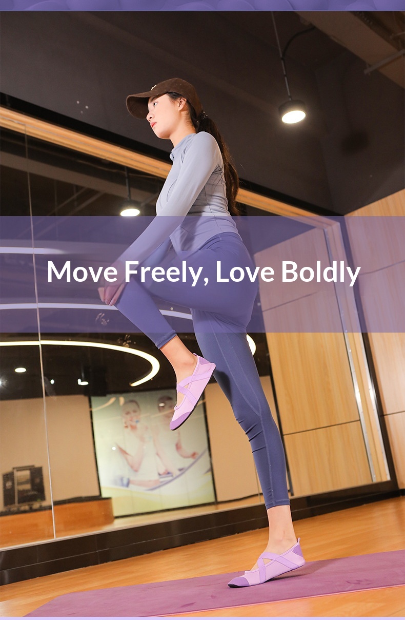 Antislip dansschoenen voor dames yoga pilates en binnentraining_voghion.com