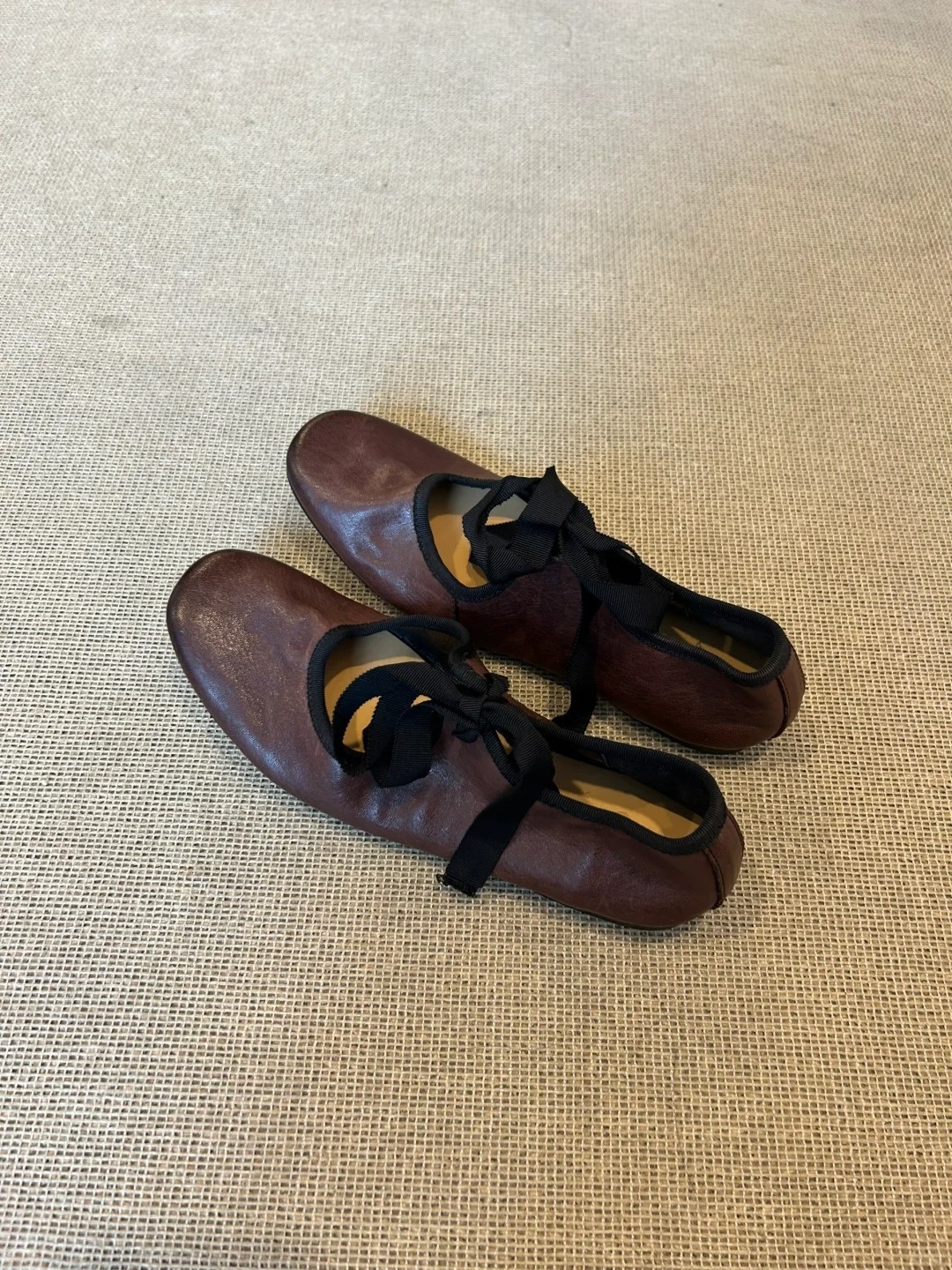 Dansesko til damer retro i fåreskind med snørebånd_voghion.com