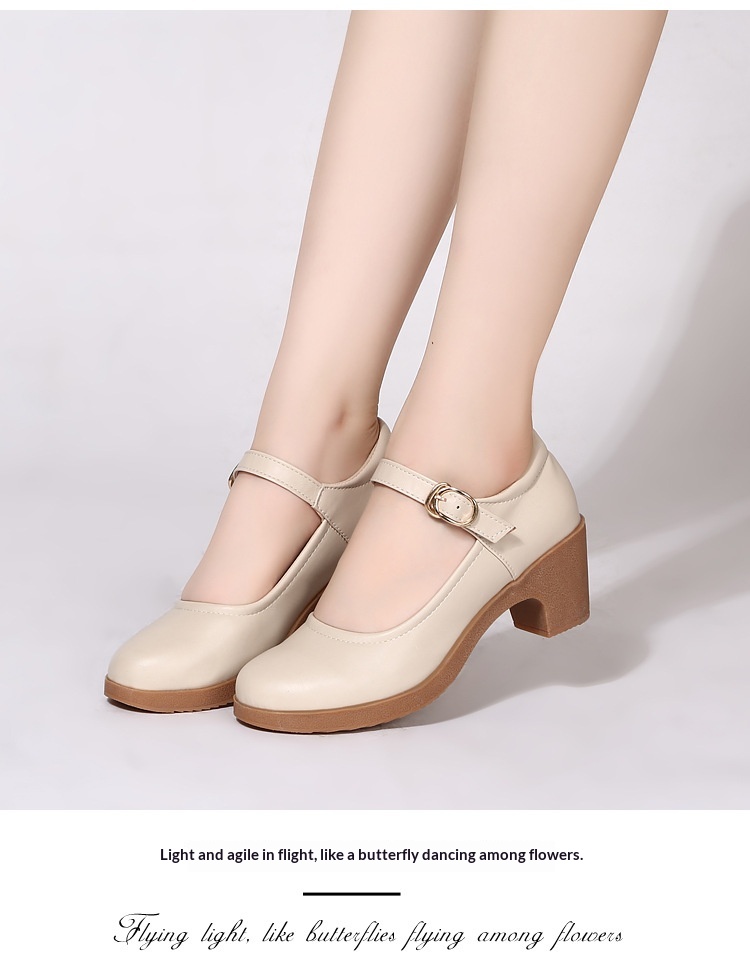 Comfortable Mid-heel Dance Shoes For Women Soft Sole Dancing Footwear_voghion.com
