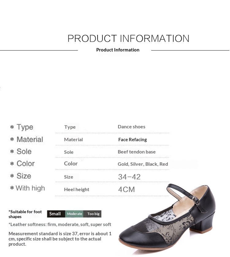 Professional Women's Latin Dance Shoes With Soft Mesh Sole_voghion.com