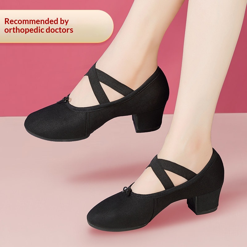 Dance Shoes Dance Training Shoes For Teachers, Outdoor Adult Women's Belly Dance, Modern Dance Practice, Ballet, Breathable, Flat_voghion.com