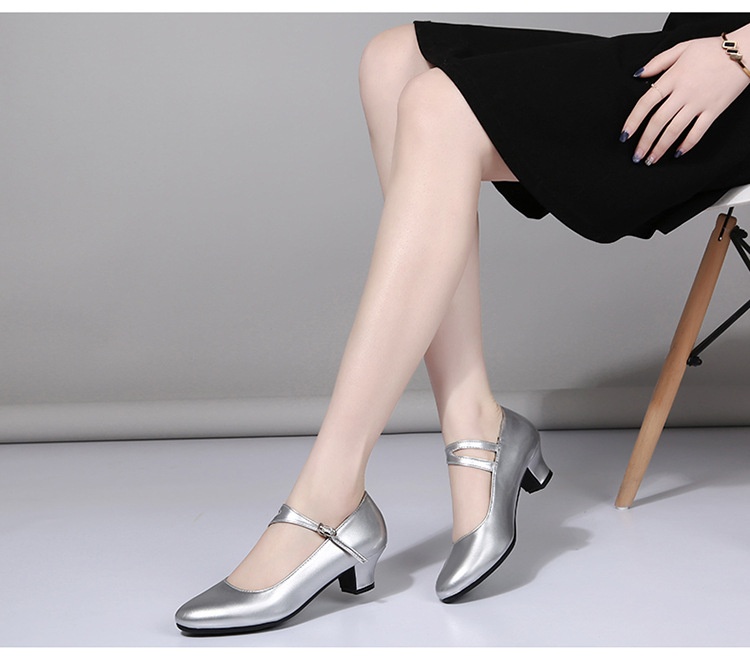Latijnse dansschoenen voor dames met zachte zool en hak_voghion.com