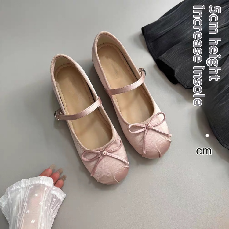 Elegant Satin Ballet Flats With Bowknot For Outdoor Dance Style_voghion.com