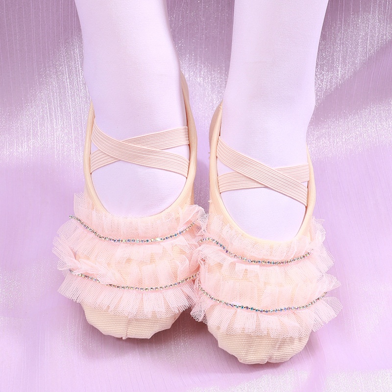 Scarpette da danza classica in tela stile giapponese coreano_voghion.com