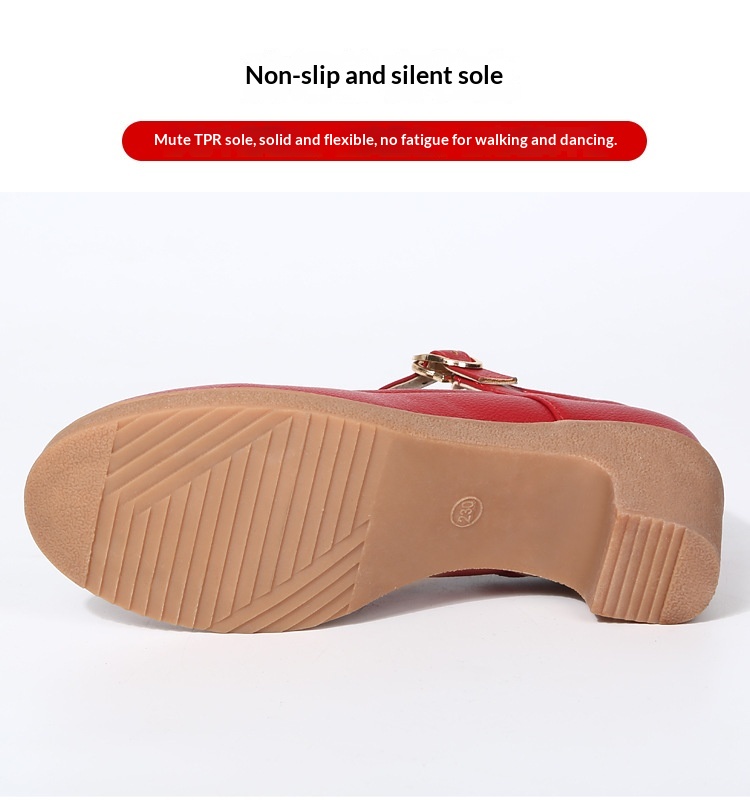 Comfortable Mid-heel Dance Shoes For Women Soft Sole Dancing Footwear_voghion.com