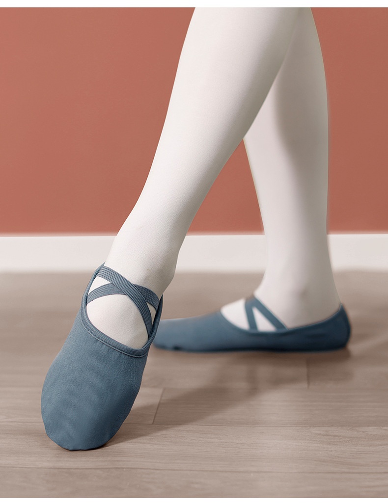 Sapatilhas de ballet para crianças e adultas com sola macia_voghion.com