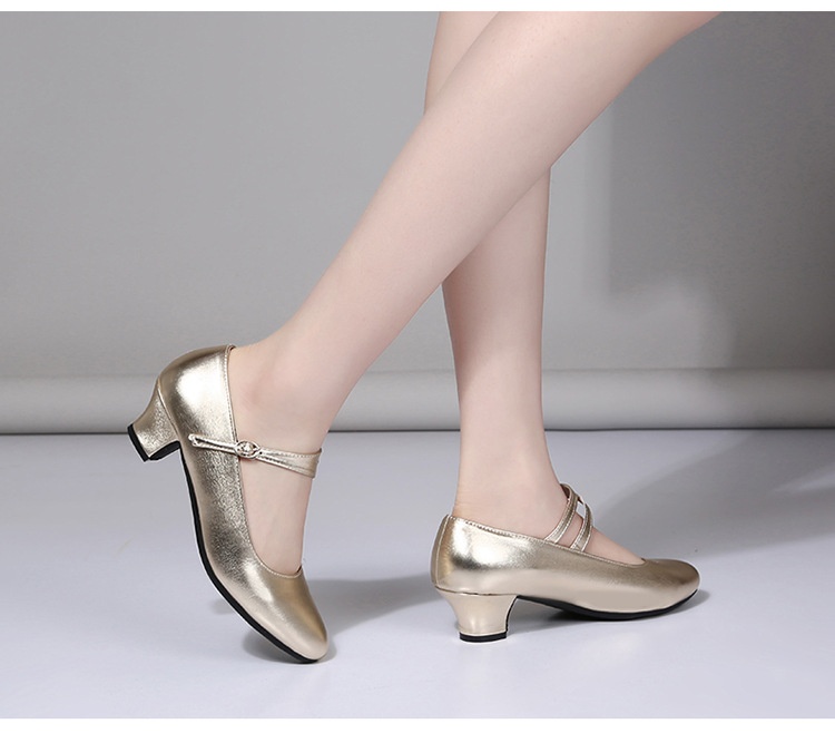Latijnse dansschoenen voor dames met zachte zool en hak_voghion.com