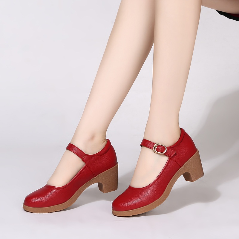 Dance Shoes 2025 Model Square Dancing, New Mid-Heel Soft Sole Dance Shoes For Women, Middle-Aged And Elderly Mothers' Shoes,_voghion.com